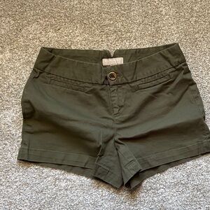 Olive Green Women's Casual Shorts